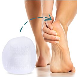 Komfortní gelové polštářky pro patní ostrohy a plantární fasciitidu, 1 pár (2ks) - Náhled
