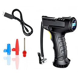 Kompaktní, bezdrátový kompresor se 3 koncovkami