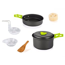 Turistický nádobí, kempingové nádobí 9 dílů - Náhled