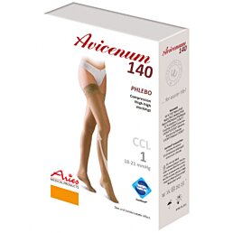 Kompresní stehenní punčochy Avicenum 140, M, černé - Náhled