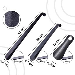 Kovový obuvák na boty - 12 cm - Náhled