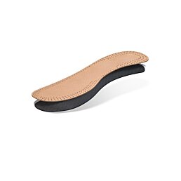 Pánské kožené vložky do bot z vepřové ušnice, Leather Carbon - Náhled