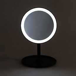 Kosmetické zrcadlo s LED osvětlením, černé