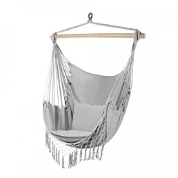 Hamakové závěsné houpací brazilské křeslo s polštáři, 130x97 cm