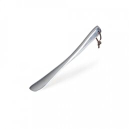 Designový obuvák na boty kovový pochromovaný 29cm