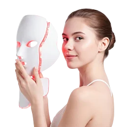 LED maska 7 barev na obličej a krk – profesionální fotonová terapie pro omlazení pleti - Náhled