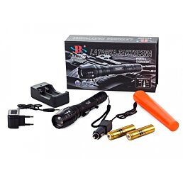 Taktická nabíjecí baterka LED zoom XM-L3-U3