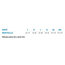 Lumbosakrální pás PA 26, velikost XXL - Náhled