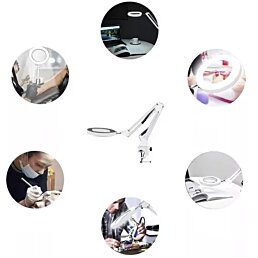 Multifunkční lampa s lupou 32 LED Land Soil, USB - Náhled