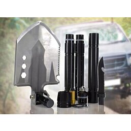 Multifunkční skládací lopatka, Expert - 75 cm, černá - Náhled