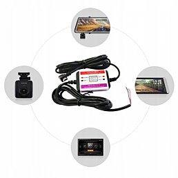 Napájecí baterie pro mini USB autokameru 12-36 V - Náhled