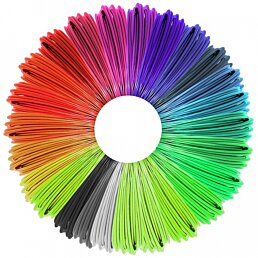Náplně do 3D pera, tiskárny, PVC 5m, mix barev, 30 ks