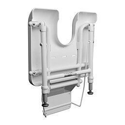 Nástěnná toaletní sprchovací stolička s upevněním na zeď - Náhled