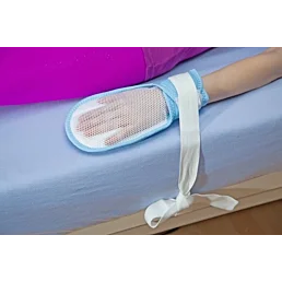 Upínací popruh s rukavicí, fixace rukou pro pacienty proti poraněním - Náhled