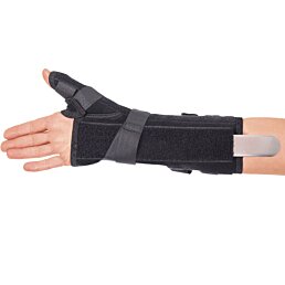 Ortéza zápěstí a předloktí s úchytem na palec "Manumax T" O-1740, velikost M, ruka levá - Náhled