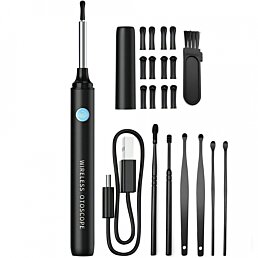 Otoskop s HD kamerou na čištění uší s vyhřívaným hrotem, Odstraňování ušního mazu