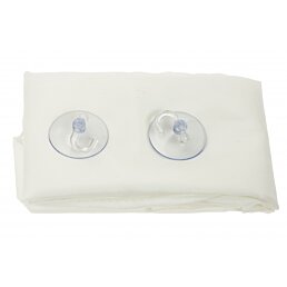 Pánský plášť na holení s přísavkami - bílý - Náhled