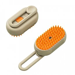 Parní elektrická kartáč na srst pro psy a kočky s rukojetí JY-08 - Náhled