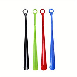 Plastový obuvák na boty, Long Handle, 45,5 cm, červený - Náhled