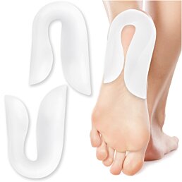 Silikonové podložky pod paty proti plochým nohám na patní ostruhu