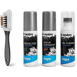 Cestovní sada na čištění a péči o tenisky 4 ks - Náhled