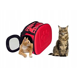 Přepravní taška pro psy a kočky XXL - červená - Náhled