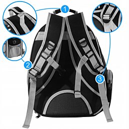 Přepravní průhledný batoh pro kočky a psy, CA-PET1 - Náhled