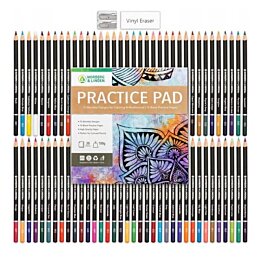 Prémiová sada barevných tužek na kreslení měkkých jader, 72 ks - Náhled