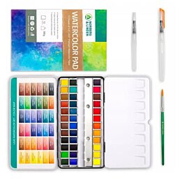 Profesionální sada na akvarelové malování pro nováčky a zkušené profesionály 40 ks