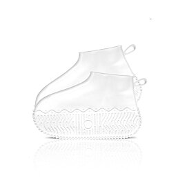 Voděodolné návleky na tenisky silikonové elastické Raincover for Sneakers bílé S