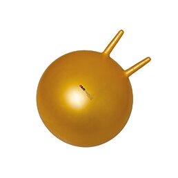 Rehabilitační míč pro děti „HOPPER“ s madly, žlutá 55 cm