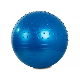 Rehabilitační fitness míč s pumpou, Gymball, 65 cm, modrý - Náhled