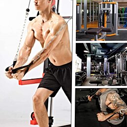 Rukojeti na tahovou kladku na cvičení DelToid, 2 ks - Náhled