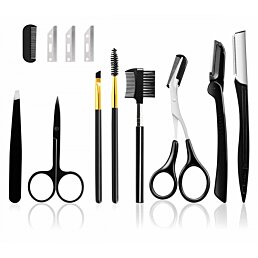 Sada na úpravu a modelování řas a obočí - 11 dílná