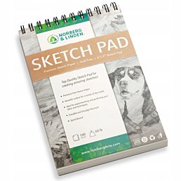 Sada na kreslení s grafickými, uhlíkovými, skicovacími tužkami a skicářem