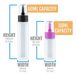 Sada flaštiček s hroty na zdobení koláčů, poleva, potravinářské barvivo 10 ks - Náhled