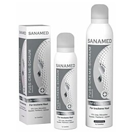 Krémová pěna na suchou pokožku Sanamed Mikrosilber / stříbro, 150 ml - Náhled