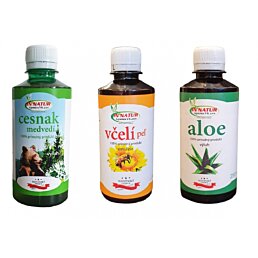 Medvědí česnek + Aloe Vera + Včelí pyl výluh, 100% přírodní koncentrát - Náhled