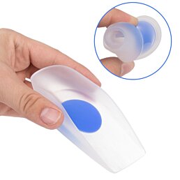 Silikonové tlumící podpatky do bot na patní ostrohu, ProtectHeel - Náhled