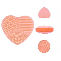 Silikonový čistič štětců ve tvaru srdce - Náhled