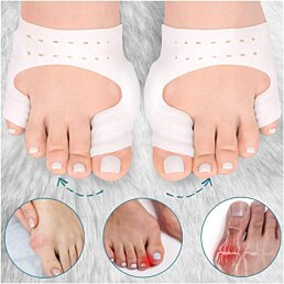 Silikonový ochranný obvaz na halluxy, kuří oka a puchýře, 1 pár (2ks) - Náhled