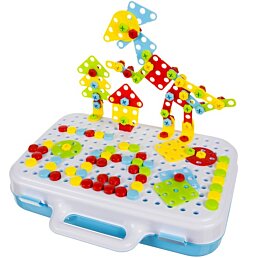 Šroubovací stavebnice + šroubovák, Creative Mozaic, 260ks