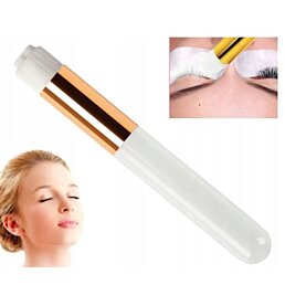 Štětec na odlíčení a čištění řas, bílý - Náhled