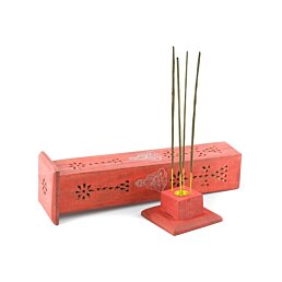 Stojan na vonné kužely a tyčinky Věž Budha, 30cm - Náhled