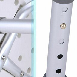 Sprchová stolička ROUND, nosnost 130 kg - Náhled