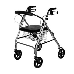 Čtyřkolové chodítko Denver Premium RF-615, nosnost 136 kg, šedé