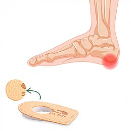 Podpatky na ostrohy kůže - latex, tělová, Pecari - Náhled