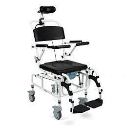 Toaletní a sprchovací polohovatelný vozík Master Tim Plus, šířka sedáku 46cm