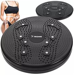 Twister rotační disk s magnety na cvičení, černý, nosnost 90 kg - Náhled