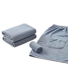 Ručník/kilt tunika do sauny a SPA – rychleschnoucí set - Náhled